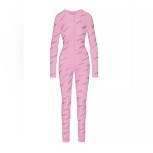 Skims rhinestone pointelle onesie